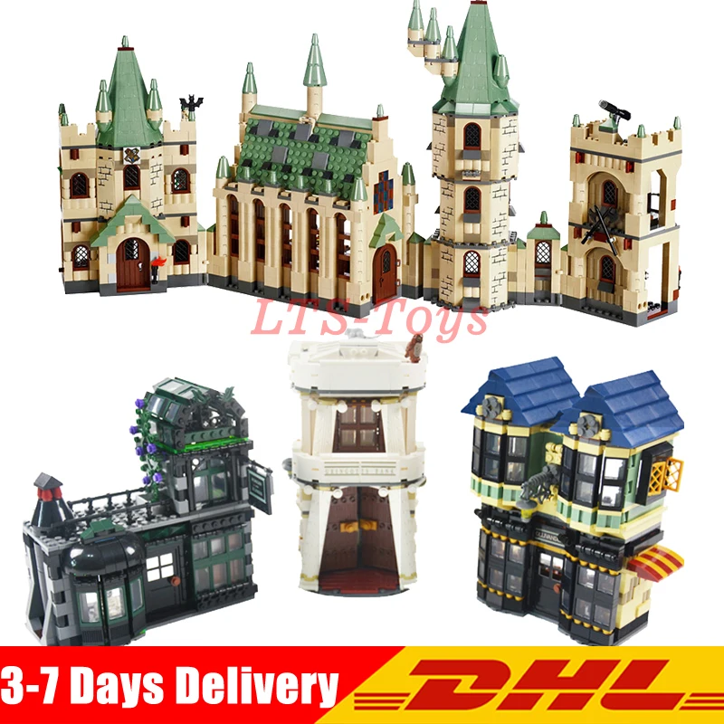 DHL Lepin Creative Movies Set 16012 The Diagon Alley+16030 Hogwart's Castle Model Building Blocks Bricks Toys Clone 10217 4842
DHL Lepin Creative Movies Set 16012 The Diagon Alley+16030 Hogwart's Castle Model Building Blocks Bricks Toys Clone 10217 4842