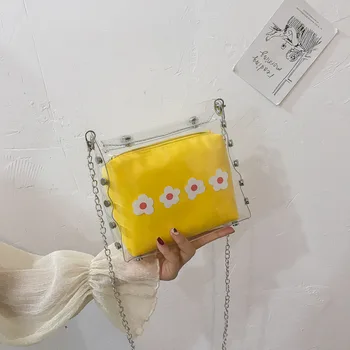 Summer Small Fresh Transparent Handbags Large Capacity Student Wild Shoulder Bag Cartoon Cute Girl Zipper Jelly package Bag
Summer Small Fresh Transparent Handbags Large Capacity Student Wild Shoulder Bag Cartoon Cute Girl Zipper Jelly package Bag