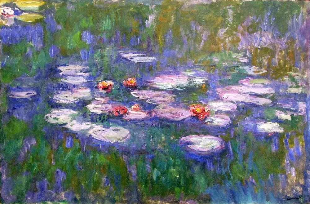 100% handmade landscape oil painting reproduction on linen canvas,water-lilies-1919-2 by claude monet,Free DHL Shipping
100% handmade landscape oil painting reproduction on linen canvas,water-lilies-1919-2 by claude monet,Free DHL Shipping