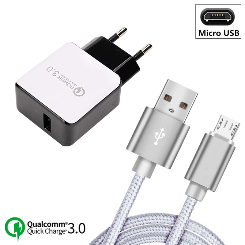 Fast Charging for HTC Desire 12 plus LG X Power 2 Nubia N3 QC 3.0 Charger for Honor 8c 8x SAMSUNG S6 S7 Edge Plus Micro USB
Fast Charging for HTC Desire 12 plus LG X Power 2 Nubia N3 QC 3.0 Charger for Honor 8c 8x SAMSUNG S6 S7 Edge Plus Micro USB