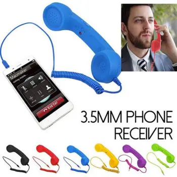 Phone Handset Mini Mic Speaker Phone Call Receiver 3.5mm Retro Radiation Proof Telephone Handset For Android iPhone 3B12
Phone Handset Mini Mic Speaker Phone Call Receiver 3.5mm Retro Radiation Proof Telephone Handset For Android iPhone 3B12