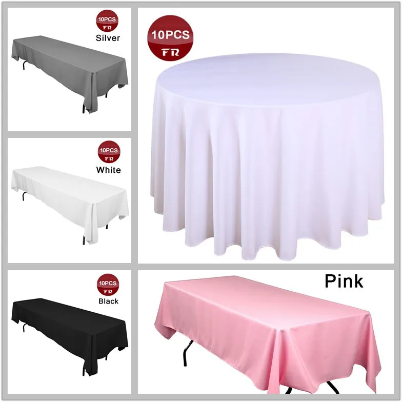 Shipping FREE 10PC/Lot Polyester Seamless Tablecloth Round Party Table Cover Cheap Square Table Cloth for Weddings Table Overaly
Shipping FREE 10PC/Lot Polyester Seamless Tablecloth Round Party Table Cover Cheap Square Table Cloth for Weddings Table Overaly
