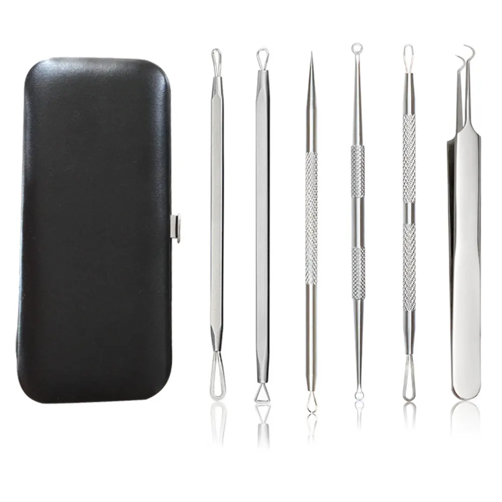 Professional Surgical Blackhead Remover Tools Blemish Splinter Acne Pimple Removal Extractor Beauty Tool Kit 6 Pcs/ Set
Professional Surgical Blackhead Remover Tools Blemish Splinter Acne Pimple Removal Extractor Beauty Tool Kit 6 Pcs/ Set