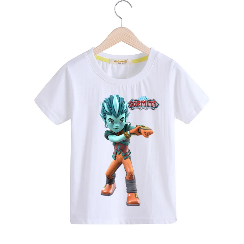Children Gormiti Game Design T-shirts Clothing Boys Girls Summer Short Sleeve Tee Top Costume Kids Casual Soild Tshirts TX168 (4) -