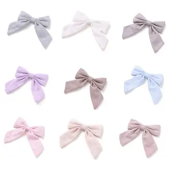 Girl Bow Hairpin Solid Color Cotton And Linen Breathable Long Swallowtail Butterfly Hairpin Europe America Simple Fashionable
Girl Bow Hairpin Solid Color Cotton And Linen Breathable Long Swallowtail Butterfly Hairpin Europe America Simple Fashionable