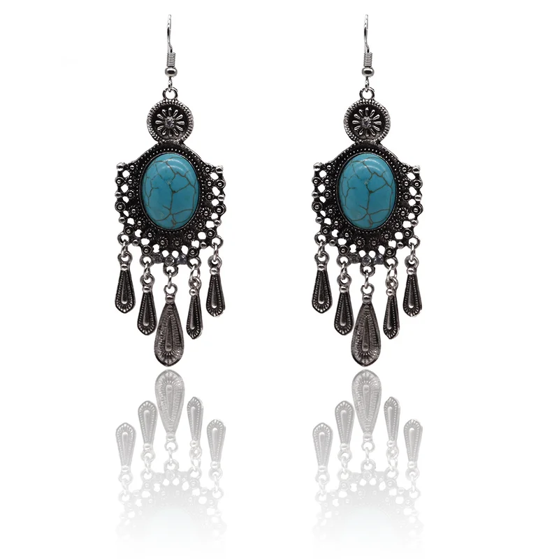 Classic Cool black Earrings Retro-Ancient Ethnic Style Exaggerates Water Drop stud Insert Earrings Ear Nails
Classic Cool black Earrings Retro-Ancient Ethnic Style Exaggerates Water Drop stud Insert Earrings Ear Nails