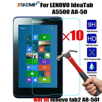 XSKEMP 10Pcs/Lot 9H LCD Glass Screen Protector For Lenovo IdeaTab A8-50 A5500 8" Tablet PC Tempered Glass Screen Protective Film
XSKEMP 10Pcs/Lot 9H LCD Glass Screen Protector For Lenovo IdeaTab A8-50 A5500 8" Tablet PC Tempered Glass Screen Protective Film