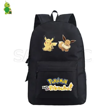 Anime Let's Go Pikachu Eevee Backpack Women Men Backpack Pokemon School Bags for Teenage Boys Girls Laptop Backpack Travel Bags 
Anime Let's Go Pikachu Eevee Backpack Women Men Backpack Pokemon School Bags for Teenage Boys Girls Laptop Backpack Travel Bags