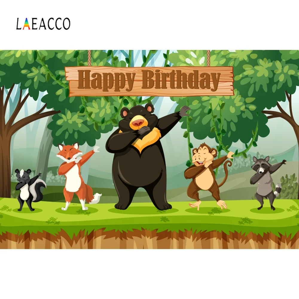 Laeacco Jungle Animal Exercise Tree Grassland Birthday Photography Background Customized Photographic Backdrops for Photo Studio
Laeacco Jungle Animal Exercise Tree Grassland Birthday Photography Background Customized Photographic Backdrops for Photo Studio