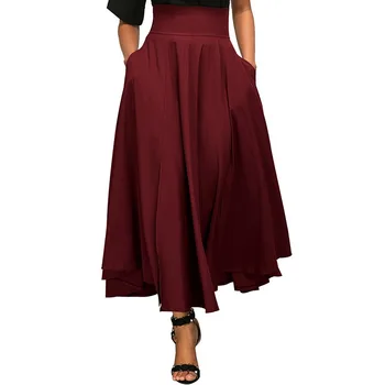 Women Autumn Bow Lace Up Skirts Casual Wild Solid Color Long Skirts Fashion High Waist Big Swing Skirts
Women Autumn Bow Lace Up Skirts Casual Wild Solid Color Long Skirts Fashion High Waist Big Swing Skirts