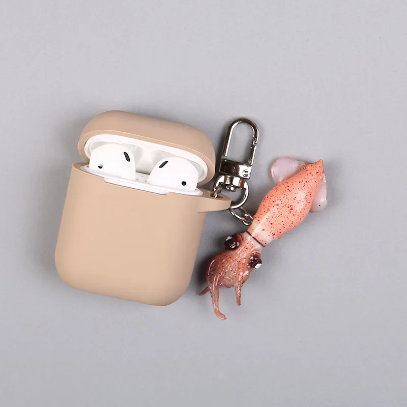 2019 Simulation Squid Doll Keychain Silicone Bluetooth Wireless Earphone Case AirPods Protective Skin Cover Keyrings
2019 Simulation Squid Doll Keychain Silicone Bluetooth Wireless Earphone Case AirPods Protective Skin Cover Keyrings