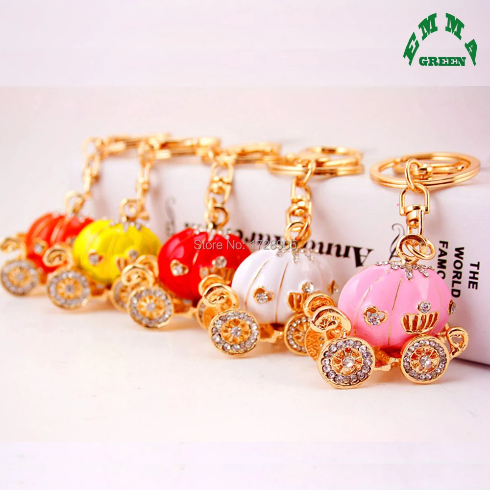 Key Chain Ring Cinderella Pumpkin Carriage High Quality Rhinestone Jewelry Keychain Women Key Holder Chain Ring Car Bag Pendant
Key Chain Ring Cinderella Pumpkin Carriage High Quality Rhinestone Jewelry Keychain Women Key Holder Chain Ring Car Bag Pendant