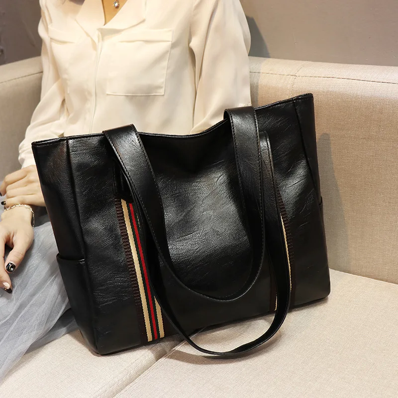 Brand Fashion Casual Women Shoulder Bag Black Handbag PU Leather Female Big Shopping Tote Bag Ladies Hand luis vuiton Sac A Main
Brand Fashion Casual Women Shoulder Bag Black Handbag PU Leather Female Big Shopping Tote Bag Ladies Hand luis vuiton Sac A Main