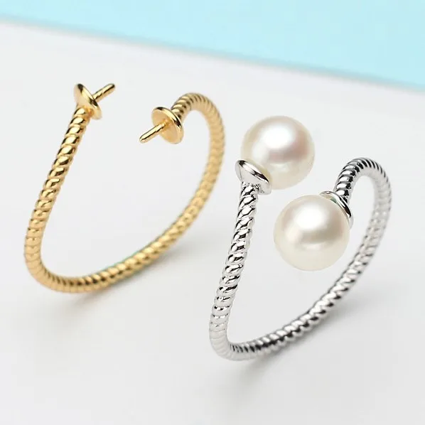 2 color Pearl Ring Mountings Ring Findings Adjustable Ring Jewelry Parts Fittings Charm Accessories Silver Jewellery
2 color Pearl Ring Mountings Ring Findings Adjustable Ring Jewelry Parts Fittings Charm Accessories Silver Jewellery