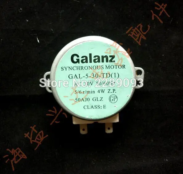Бесплатная доставка! Синхронный двигатель GAL-5-30-TD GAL-5-30-TD(1) 4 Вт переменного тока 30V 50/60Hz 5/6/мин микроволновая печь двигатель поворотного круга
Бесплатная доставка! Синхронный двигатель GAL-5-30-TD GAL-5-30-TD(1) 4 Вт переменного тока 30V 50/60Hz 5/6/мин микроволновая печь двигатель поворотного круга