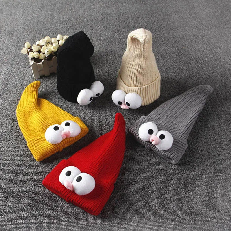 Cute Eyes Decor Baby Winter Warm Hats Caps Knitted Bonnet Beanies For Baby Girls Boys Newborn Photography Props
Cute Eyes Decor Baby Winter Warm Hats Caps Knitted Bonnet Beanies For Baby Girls Boys Newborn Photography Props