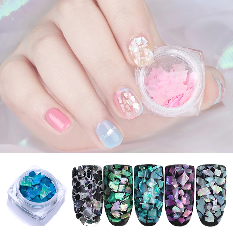 1 Box 2g Nail Art Decoration Irregular Glitter Shell Paper Flake Slice Sequins Fragment Beautiful Import Abalone Shell 3D
1 Box 2g Nail Art Decoration Irregular Glitter Shell Paper Flake Slice Sequins Fragment Beautiful Import Abalone Shell 3D