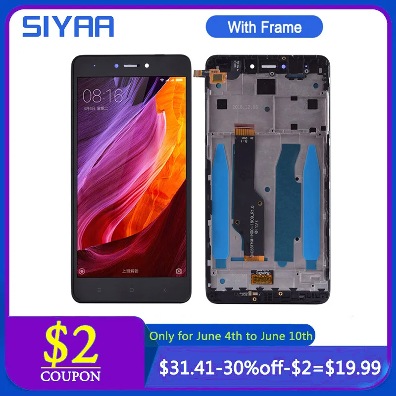 For Xiaomi Redmi Note 4X LCD Touch Screen Display With Frame Digitizer Assembly + Free Tools
For Xiaomi Redmi Note 4X LCD Touch Screen Display With Frame Digitizer Assembly + Free Tools