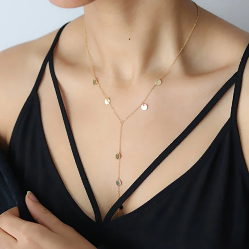 Y-Shape Long Chain Round Sequins Tassel Necklace Women Bijoux Jewelry Valentine's Day Gift #265376
Y-Shape Long Chain Round Sequins Tassel Necklace Women Bijoux Jewelry Valentine's Day Gift #265376