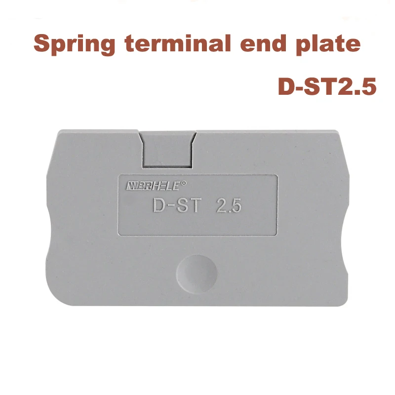 50/100pcs Spring terminal block universal end stopper D-ST2.5 Terminals plate ST1.5/2.5 bornier baffle side seal spacer cover
50/100pcs Spring terminal block universal end stopper D-ST2.5 Terminals plate ST1.5/2.5 bornier baffle side seal spacer cover
