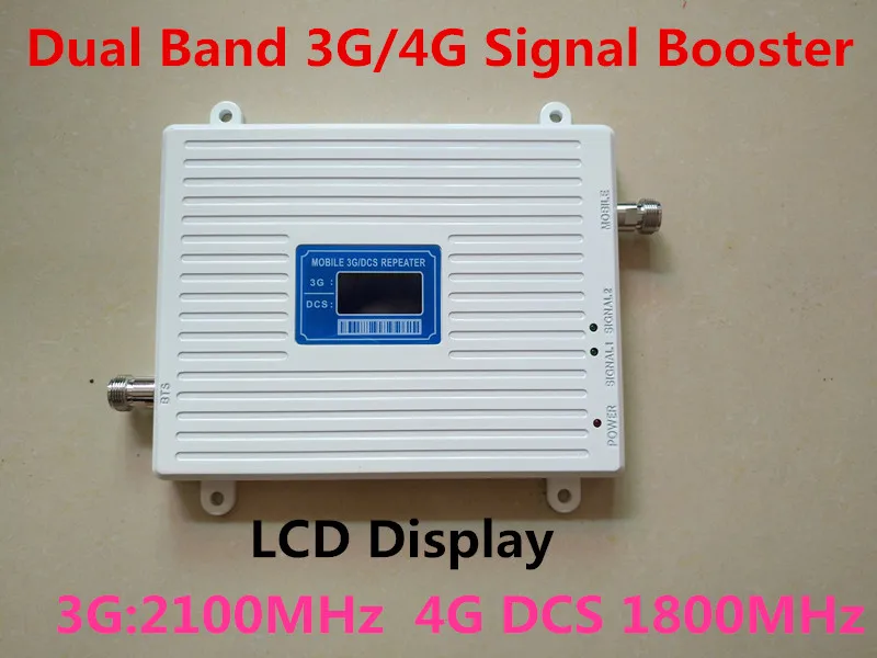 LCD Display DCS 1800Mhz W-CDMA 2100MHz Dual Band Mobile Phone Signal Booster 2G 3G 4G Cell Phone Signal Repeater + Power Supply
LCD Display DCS 1800Mhz W-CDMA 2100MHz Dual Band Mobile Phone Signal Booster 2G 3G 4G Cell Phone Signal Repeater + Power Supply