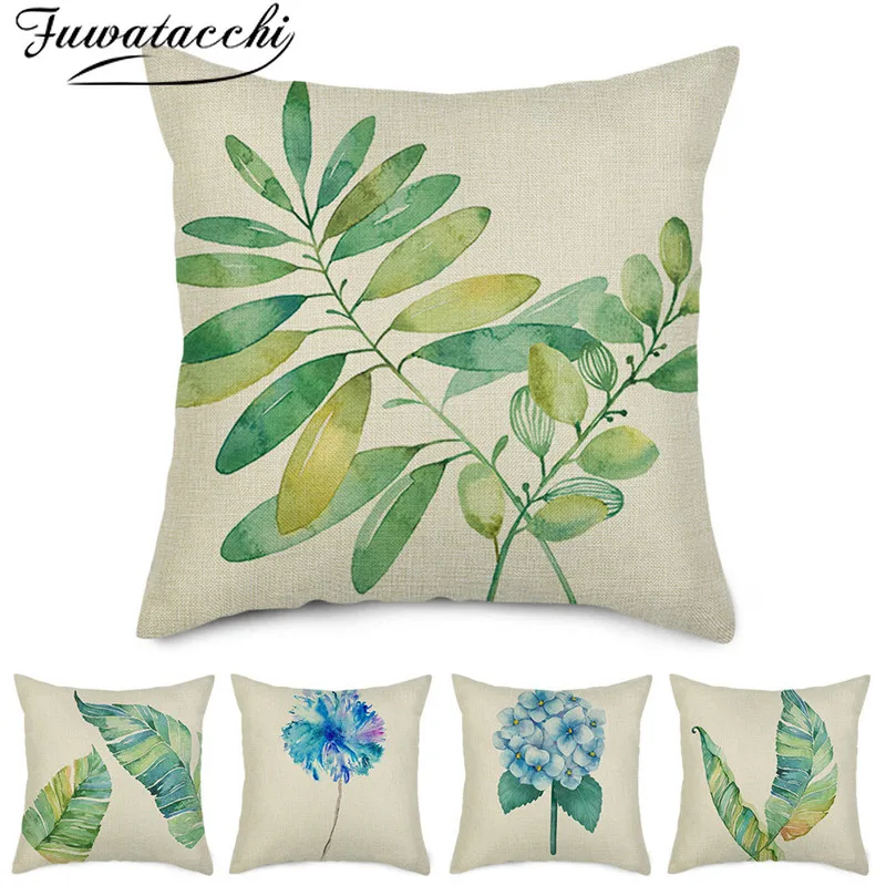 Fuwatacchi Grass Linen Cushion Cover Flower Plant Pillow Cover for Home Chair Sofa Decorative Pillows 45*45cm Throw Pillows
Fuwatacchi Grass Linen Cushion Cover Flower Plant Pillow Cover for Home Chair Sofa Decorative Pillows 45*45cm Throw Pillows