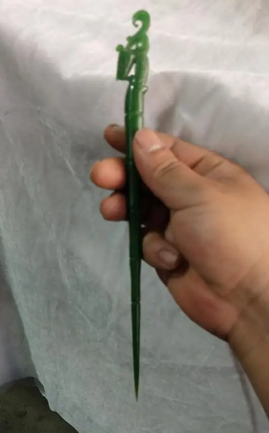 Long 20CM!!! Art Collection Chinese Handcarved Green jade stone Phoenix hairpin Hair Stick Statue
Long 20CM!!! Art Collection Chinese Handcarved Green jade stone Phoenix hairpin Hair Stick Statue