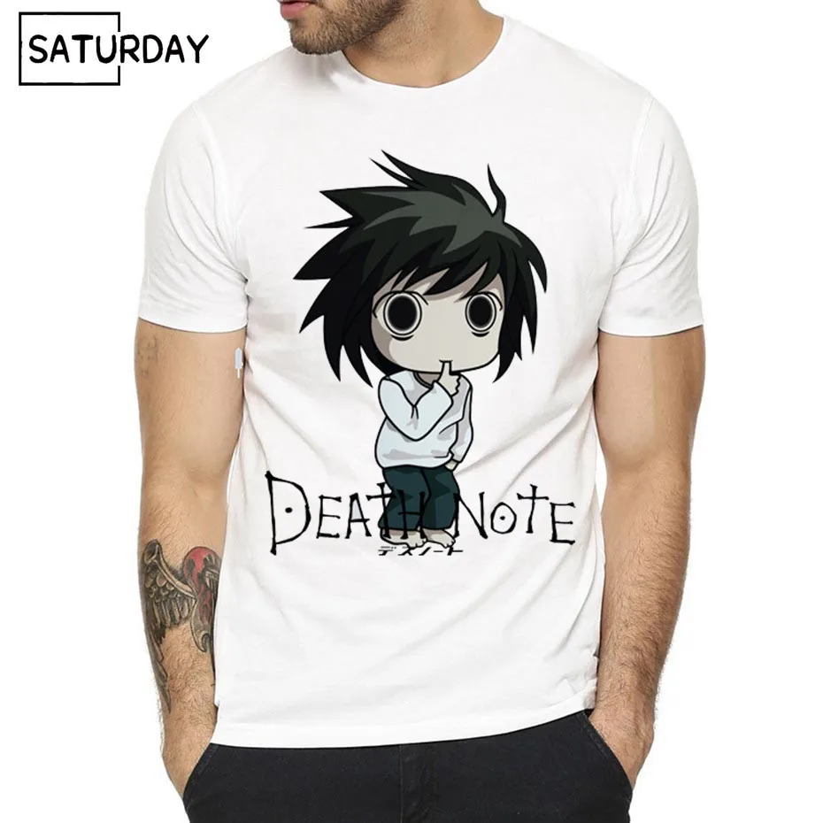 Для Мужчин's Deathnote Лето Ryuuku Дизайн Harajuku футболки унисекс Ryuk Death Note Hipster футболка