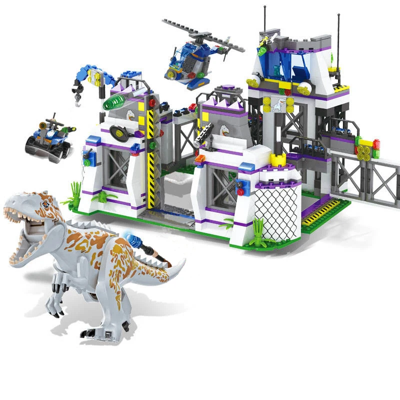841pcs Jurassic World Park Dinosaurs Base Compatibie Legoings Building Blocks Toy Kit DIY Educational Children Birthday Gifts
841pcs Jurassic World Park Dinosaurs Base Compatibie Legoings Building Blocks Toy Kit DIY Educational Children Birthday Gifts