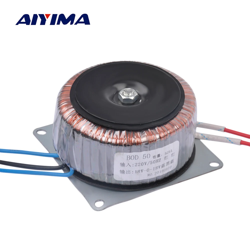 Aiyima 220V To 18V Toroidal Transformer Single Output 50W 1.3A Power Frequency Copper Custom Transformers
Aiyima 220V To 18V Toroidal Transformer Single Output 50W 1.3A Power Frequency Copper Custom Transformers