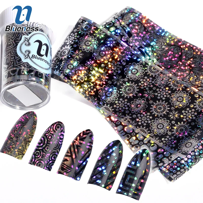 Blueness 4*20cm 16Rolls 3D Laser Nails Art Decorations Accessories Transfer Foil Stickers For Manicure DIY UV Gel Polish Decals
Blueness 4*20cm 16Rolls 3D Laser Nails Art Decorations Accessories Transfer Foil Stickers For Manicure DIY UV Gel Polish Decals