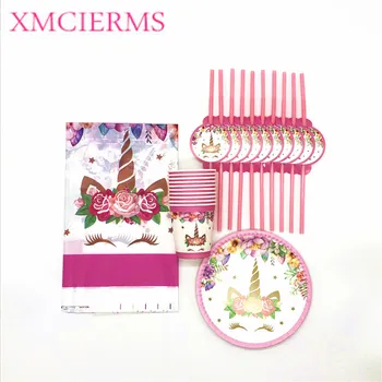 New Product Pink Unicorn Theme 31Pcs/Lot Cup Plate Napkin Straw Child Birthday Party Baby Shower Tablecloth Decoration Supply
New Product Pink Unicorn Theme 31Pcs/Lot Cup Plate Napkin Straw Child Birthday Party Baby Shower Tablecloth Decoration Supply