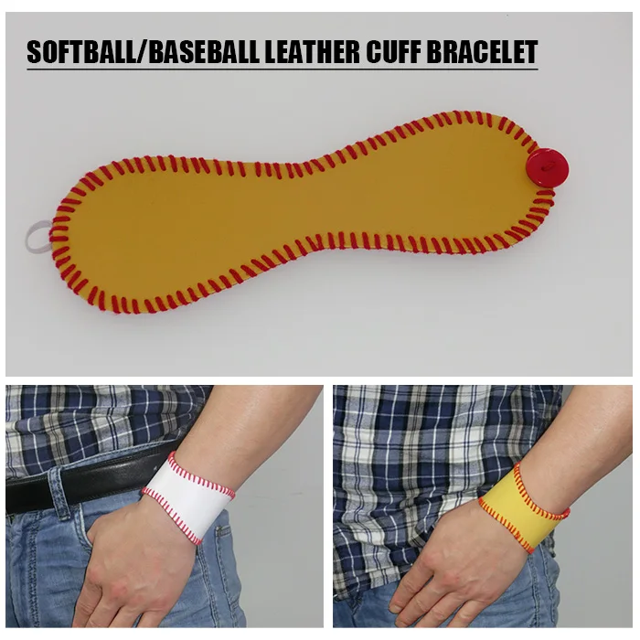 Bracelets Sport Seamed Lace Leather Bracelets Herringbone Softball Fast Pitch Baseball Stitch cuff
Bracelets Sport Seamed Lace Leather Bracelets Herringbone Softball Fast Pitch Baseball Stitch cuff