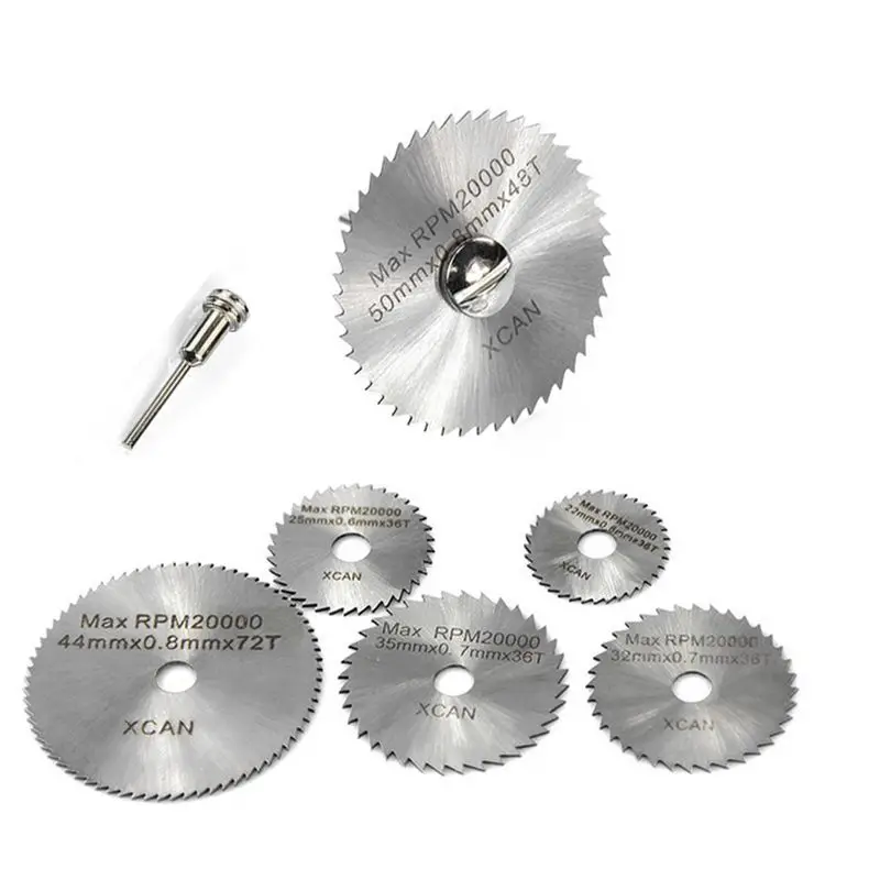 7Pcs HSS Rotary Tool Woodworking Circular Saw Blades Kit Set Fits Dremel 1/8" Mandrel Mini Cutting Disc for Wood Carving
7Pcs HSS Rotary Tool Woodworking Circular Saw Blades Kit Set Fits Dremel 1/8" Mandrel Mini Cutting Disc for Wood Carving