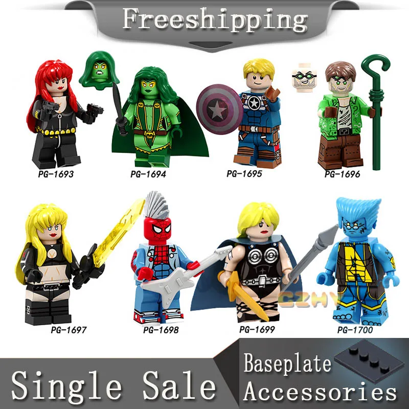 Marvel Super Heroes Figures Black Widow Gamora Magik Valkyrie Beast Riddler Harley Quinn e Building Blocks Toys PG8193
Marvel Super Heroes Figures Black Widow Gamora Magik Valkyrie Beast Riddler Harley Quinn e Building Blocks Toys PG8193