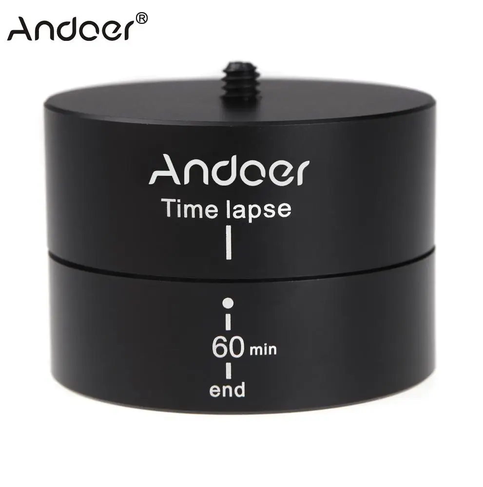 Andoer 360 Degrees Panning Rotating Time Lapse Stabilizer Tripod Adapter for Gopro DSLR
Andoer 360 Degrees Panning Rotating Time Lapse Stabilizer Tripod Adapter for Gopro DSLR