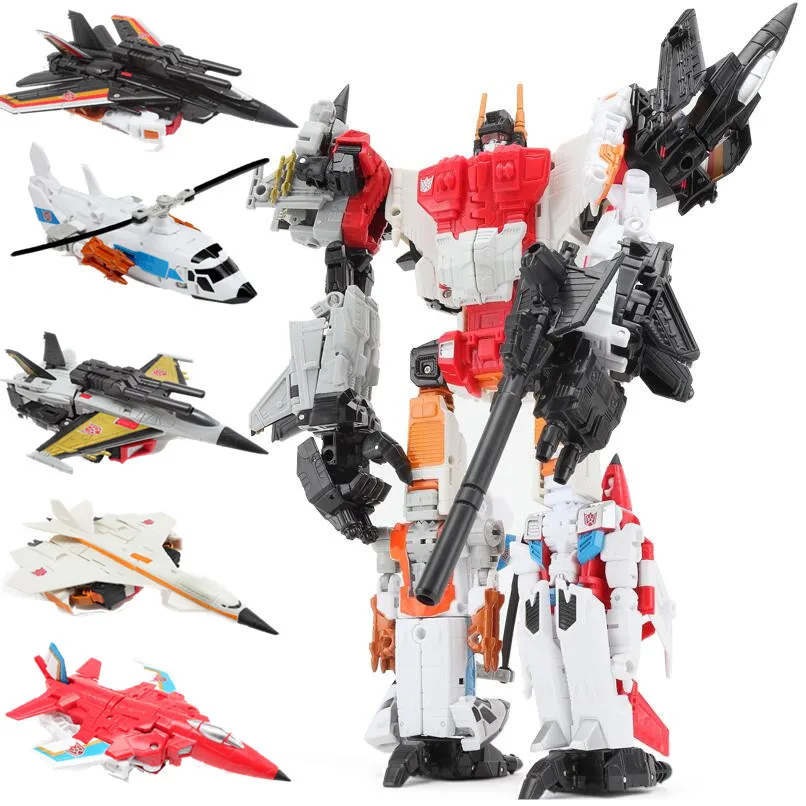 Haizhixing NEW movie 5 in 1 Anime Devastator Transformation toys Robot Car Boy Action Figures Aircraft Dinosaur Model Kids toy
Haizhixing NEW movie 5 in 1 Anime Devastator Transformation toys Robot Car Boy Action Figures Aircraft Dinosaur Model Kids toy
