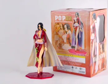 

P.O.P DX Red Blue Sexy Boa Hancock Action Figure One Piece Anime Model Toy Gift Decoration Collections 25cm