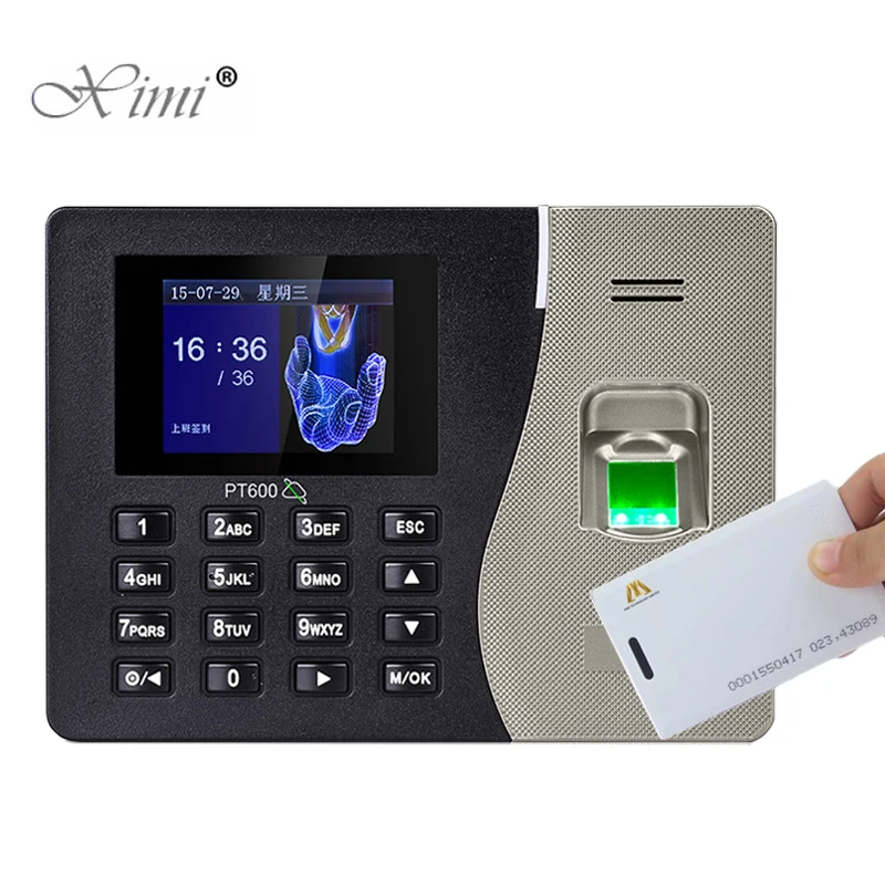 

ZK Biometric Fingerprint And RFID Card Time Attendance TCP/IP Linux System Time Clock Time Recorder PT600 Time And Attendance