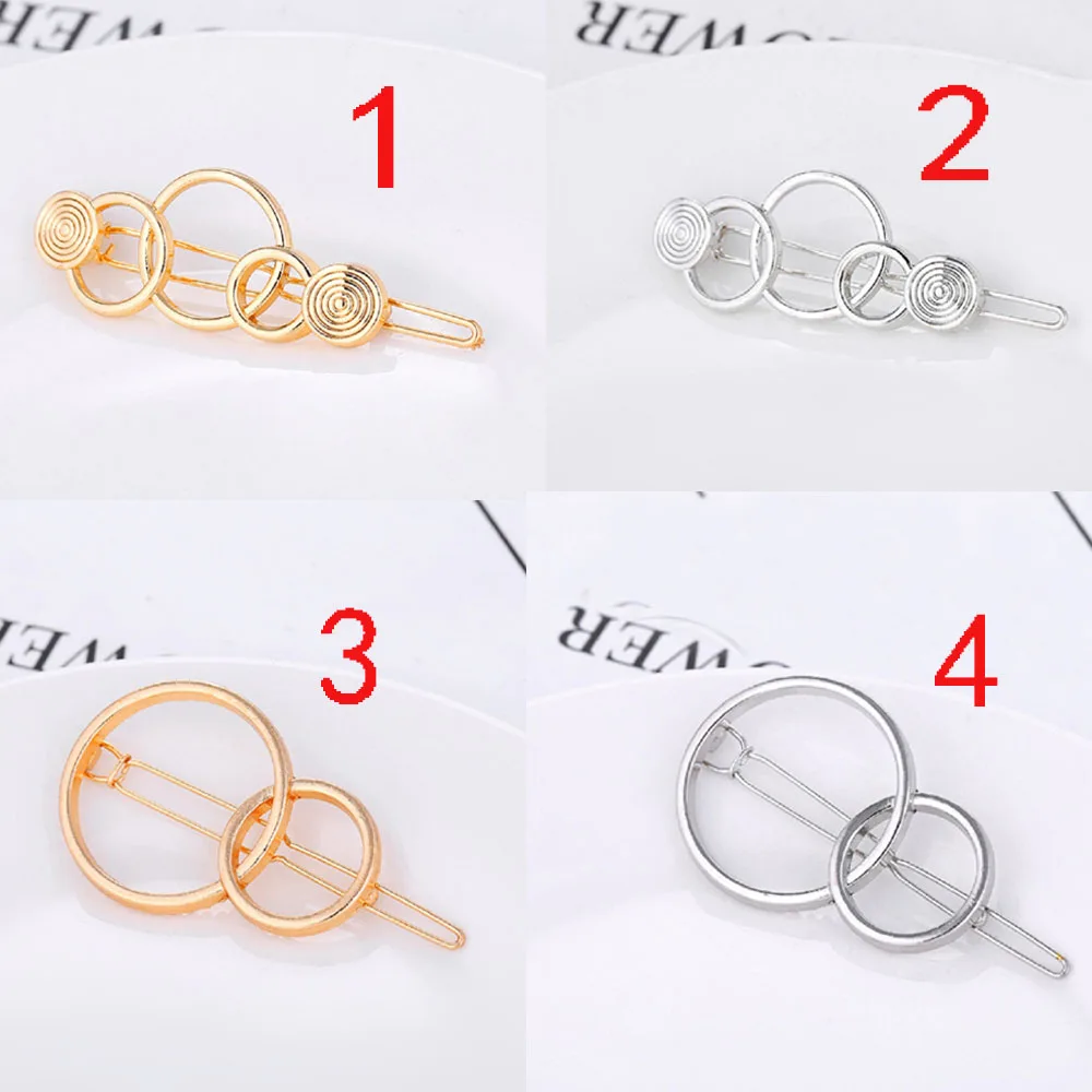 Fashion Woman Hair Accessories Round Hair Clip Pin Metal Geometric Alloy Hair Pin Gourd Circle Hairgrip Barrette Girls Holder
Fashion Woman Hair Accessories Round Hair Clip Pin Metal Geometric Alloy Hair Pin Gourd Circle Hairgrip Barrette Girls Holder