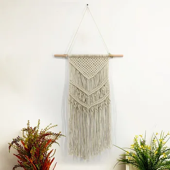 Hand-woven Woven Tapestry Living Room Decoration Macrame Wall Hanging Farmhouse Decor
Hand-woven Woven Tapestry Living Room Decoration Macrame Wall Hanging Farmhouse Decor
