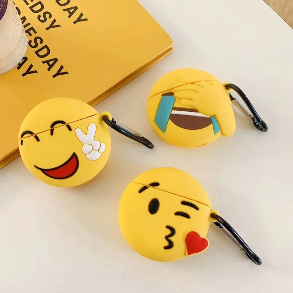 TPU Round Earphone Case For Airpods 2 Case Cute Silicone Expression Series Cover For Apple Airpods 1 Case Accessories Keyring
TPU Round Earphone Case For Airpods 2 Case Cute Silicone Expression Series Cover For Apple Airpods 1 Case Accessories Keyring