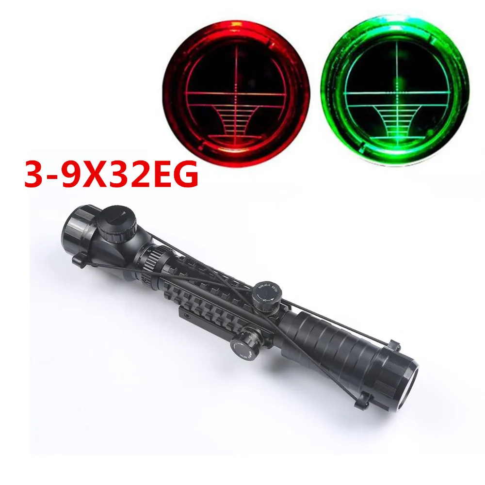 Hunting Tactical Optical Sight 3-9X32 EG Red Green Dot Illuminated Riflescope Air Scope Fit 11mm / 20mm Weaver Picatinny Rail
Hunting Tactical Optical Sight 3-9X32 EG Red Green Dot Illuminated Riflescope Air Scope Fit 11mm / 20mm Weaver Picatinny Rail