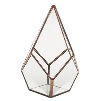 Decorative - Glass flower vase, clear, geometric shape, Fantasy, home / wedding ornament, Cuivre, 12 x 12 x 17cm
Decorative - Glass flower vase, clear, geometric shape, Fantasy, home / wedding ornament, Cuivre, 12 x 12 x 17cm