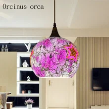 Bohemia Pink Glass Chandelier balcony corridor restaurant bar mediterranean creative personality single head painted Chandelier
Bohemia Pink Glass Chandelier balcony corridor restaurant bar mediterranean creative personality single head painted Chandelier
