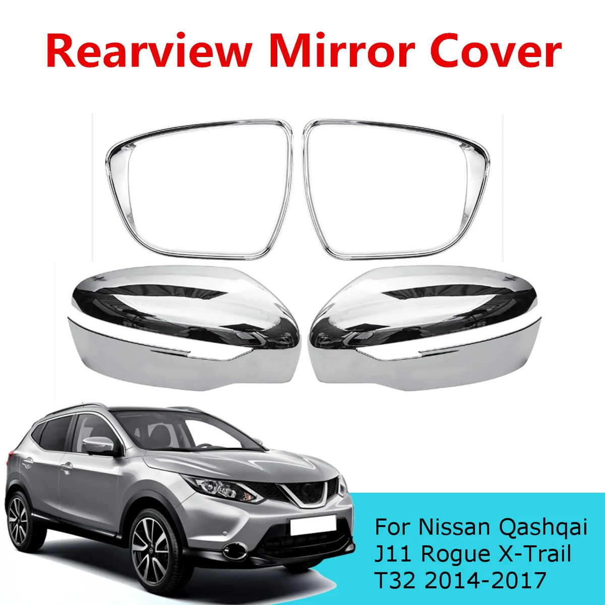 Car Door Side Wing Rearview Side Mirror Cap Cover Rain Eyebrow For Nissan Rogue X-Trail T32 Qashqai J11 2015 2016 2017 2018 2019
Car Door Side Wing Rearview Side Mirror Cap Cover Rain Eyebrow For Nissan Rogue X-Trail T32 Qashqai J11 2015 2016 2017 2018 2019