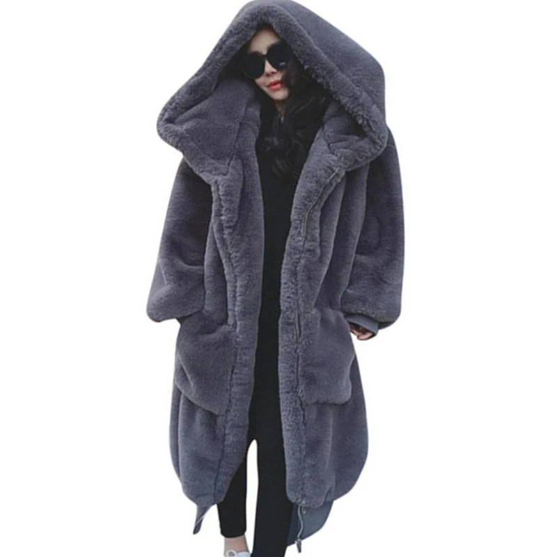 Chic Mens Long Mink Fur Long Jacket Winter Thick Warm Overcoat Parka Outwear Sz