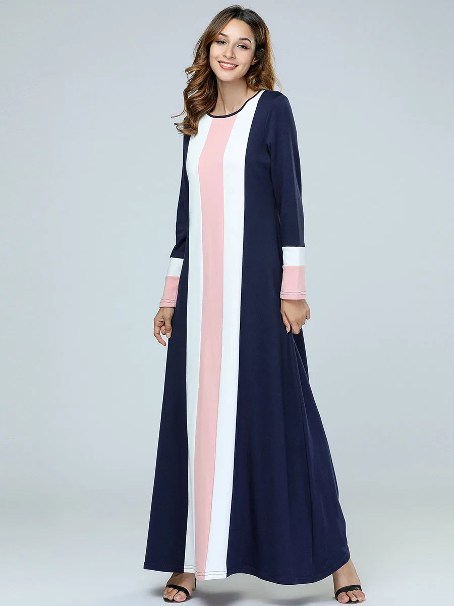 2019 Autumn Women Muslim Dress Patchwork Knitting Plus Size Islamic Abaya Robe Arabe Caftan Marocain Vestidos arabes mujer
2019 Autumn Women Muslim Dress Patchwork Knitting Plus Size Islamic Abaya Robe Arabe Caftan Marocain Vestidos arabes mujer