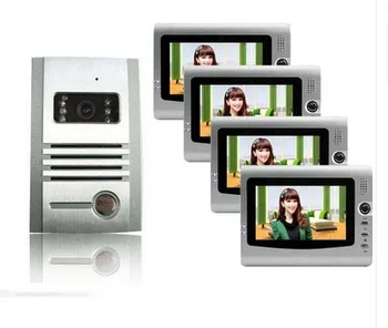 XinSiLu NEW STYLE! 7-inch color screen color video intercom doorbell video door phone /doorphone / intercom system 1 to 4
XinSiLu NEW STYLE! 7-inch color screen color video intercom doorbell video door phone /doorphone / intercom system 1 to 4