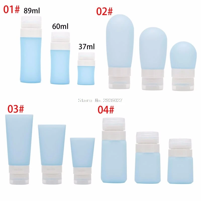 Image New Shampoo Shower Gel Lotion Sub bottling Tube Squeeze Silicone Travel Bottles B118